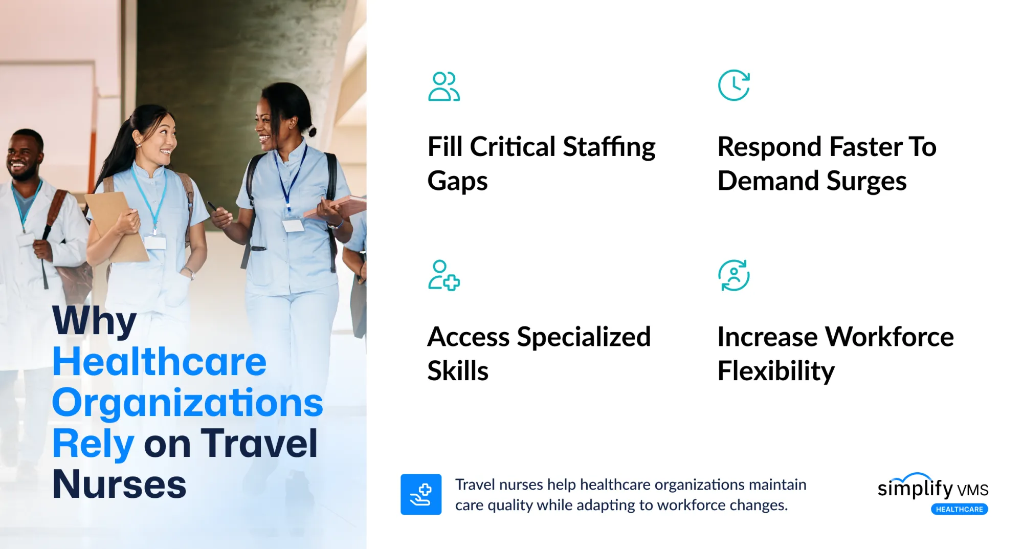 Why Healthcare Organizations Rely on Travel Nurses - SimplifyVMS HealthcareSimplifyVMS Healthcare