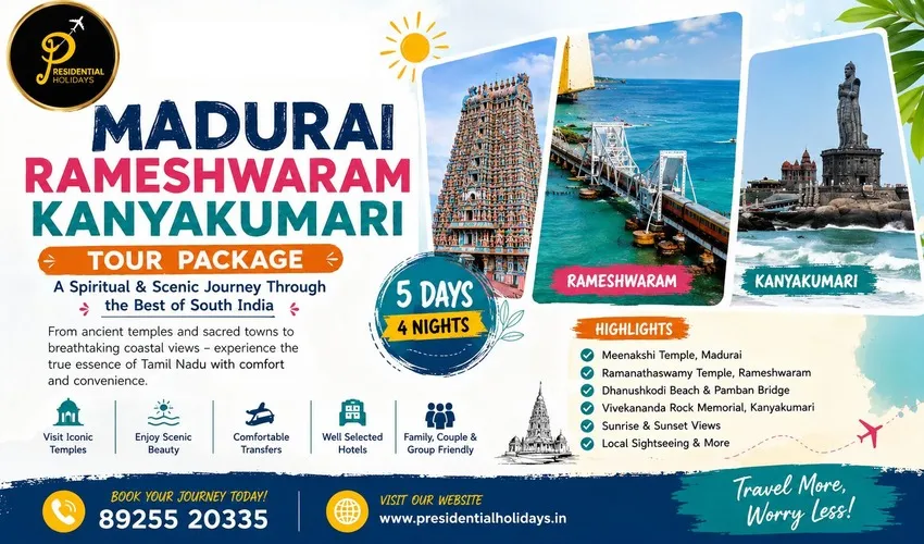 This One Trip Changed How I See South India - Madurai Rameshwaram Kanyakumari Tour Package with Presidential Holidays