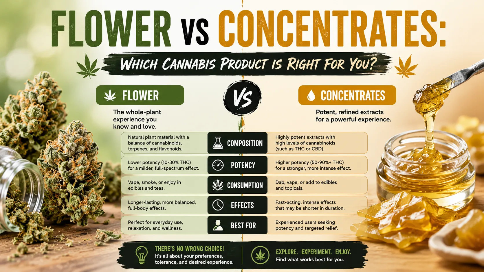 Flower vs Concentrates: Which Cannabis Product Is Right for You?