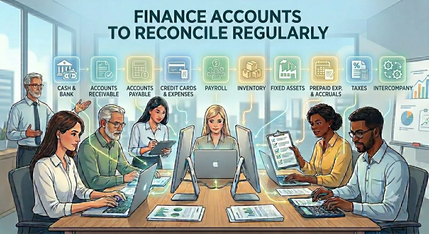 10 High-Priority Accounts Every Finance Team Should Reconcile Regularly