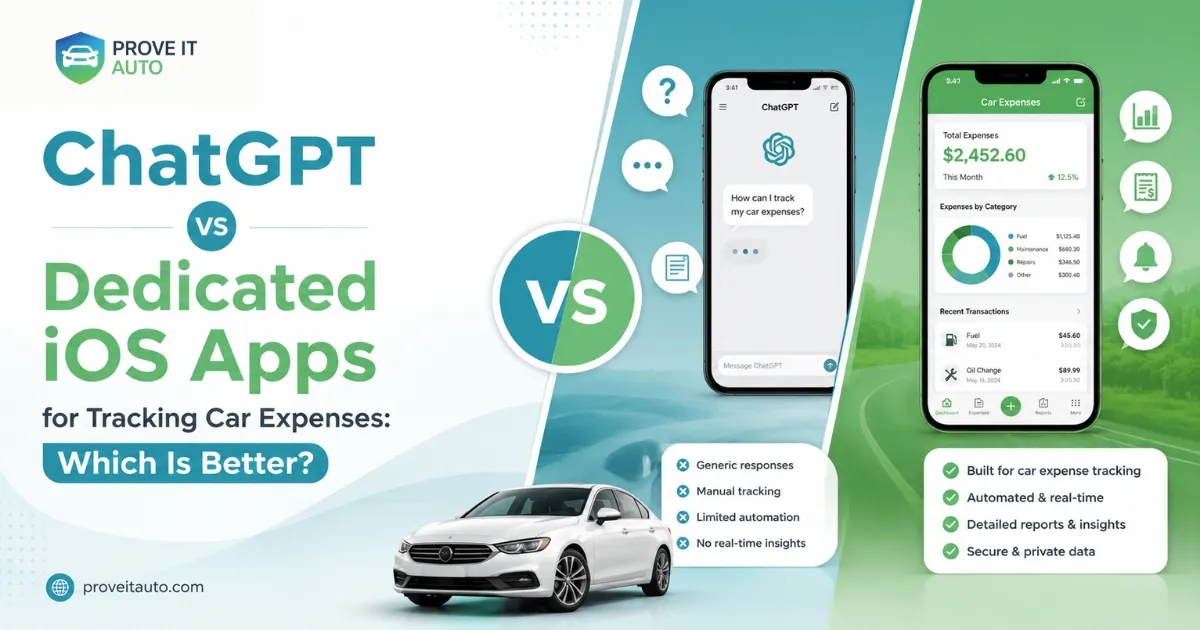ChatGPT vs Dedicated iOS Apps for Tracking Car Expenses: Which Is Better?