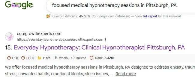 Clinical Hypnotherapist Pittsburgh, PA: Clinical Neurobiology & Everyday Hypnotherapy Care Pathways