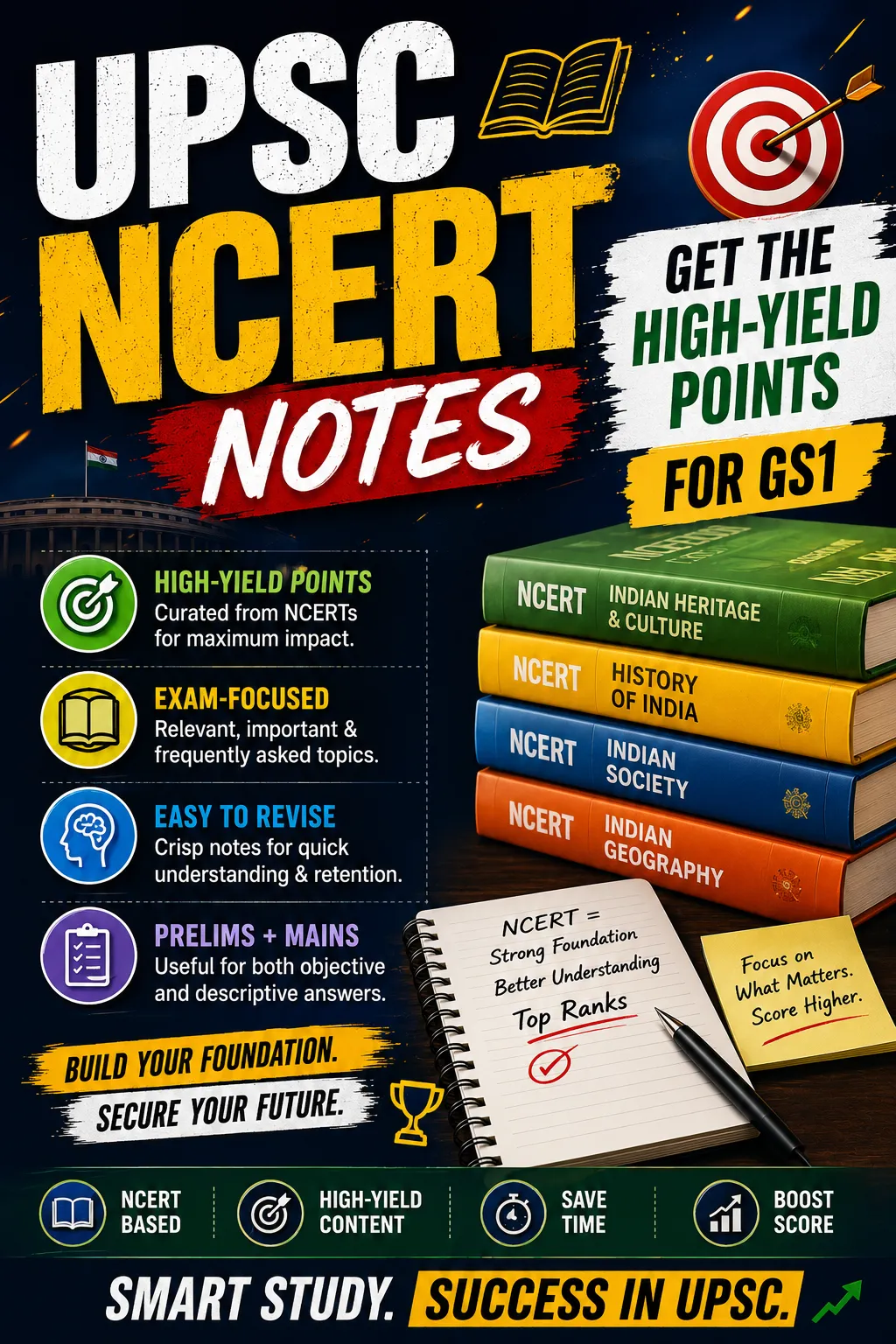UPSC NCERT Notes Get the High-Yield Points for GS1