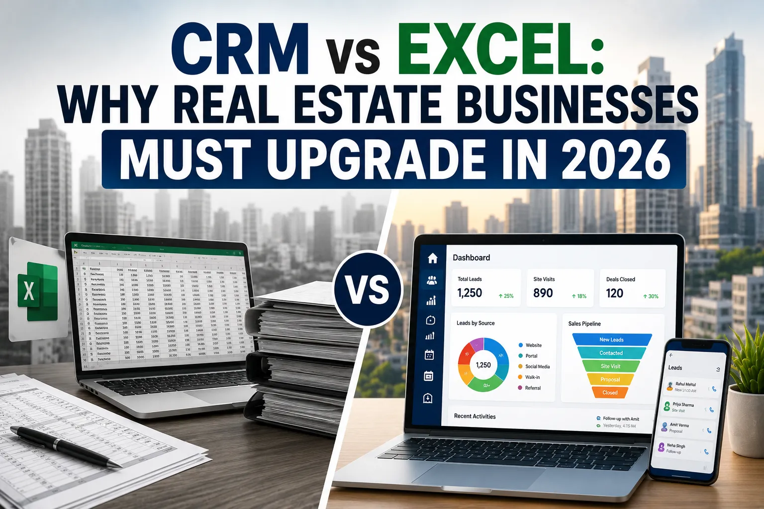 CRM vs Excel: Why Real Estate Businesses Must Upgrade in 2026