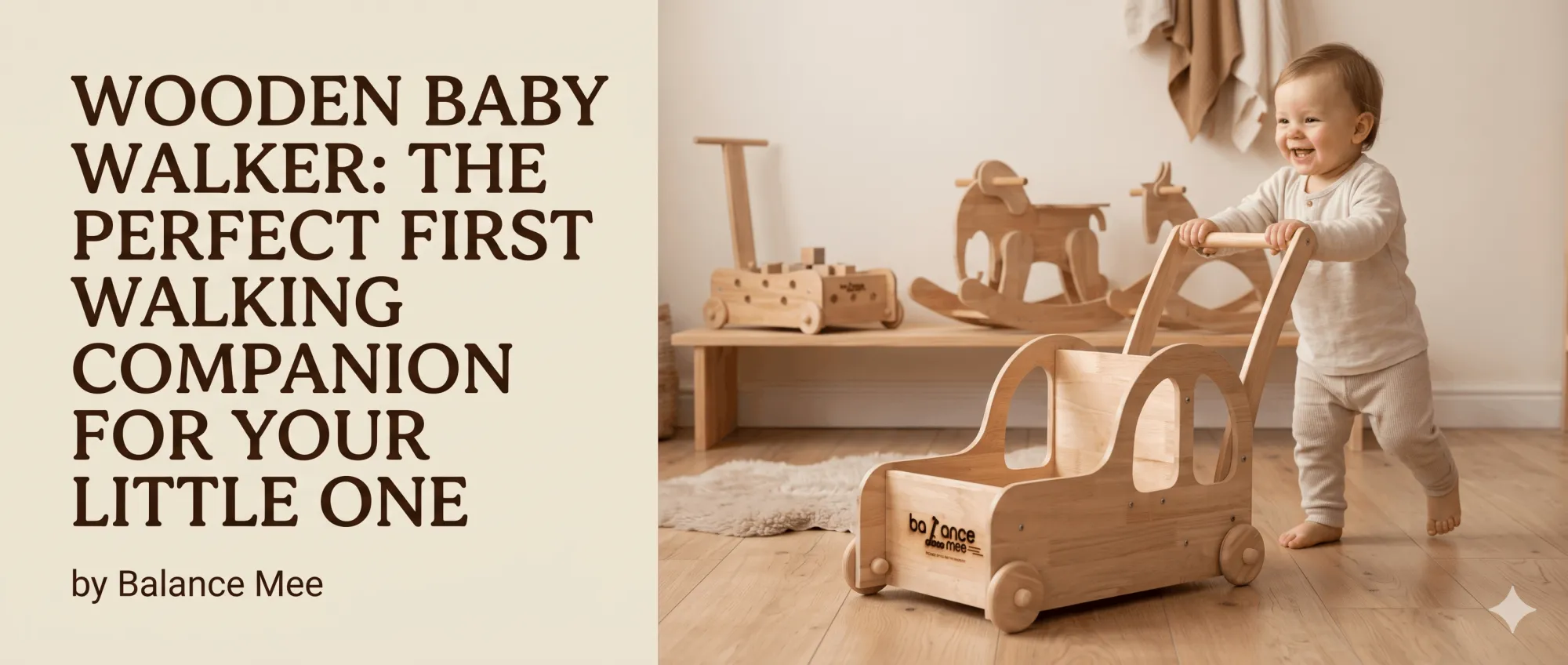 Wooden Baby Walker: The Perfect First Walking Companion for Your Little One
