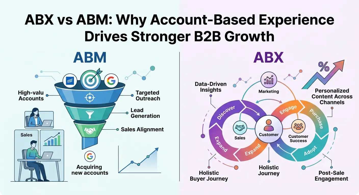 ABX vs ABM: Why Account-Based Experience Drives Stronger B2B Growth