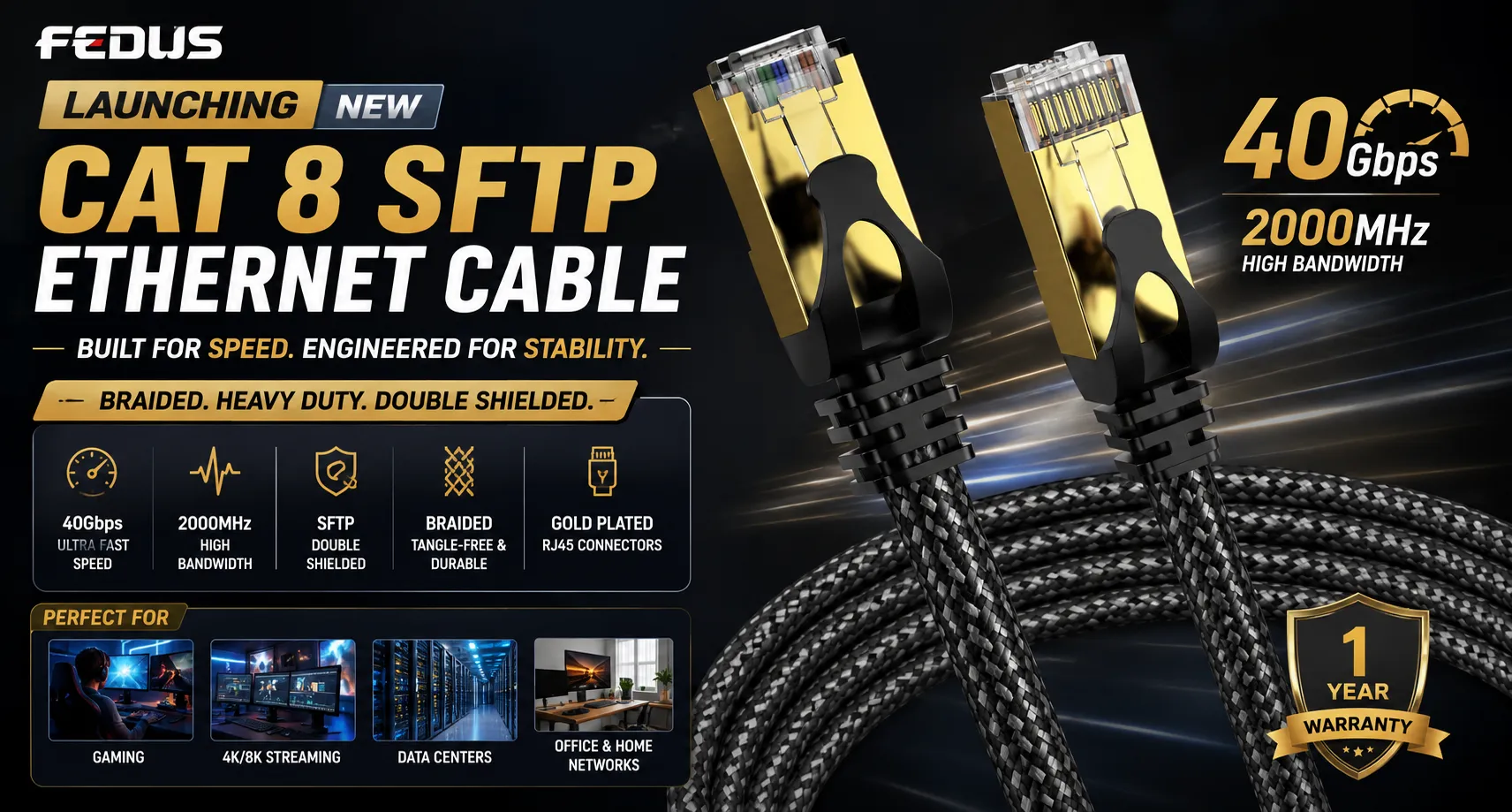 How Does a Cat 8 Ethernet Cable Deliver 40Gbps Speeds