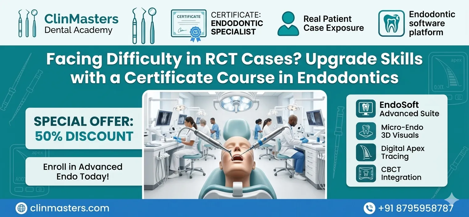 Facing Difficulty in RCT Cases? Upgrade Skills with a Certificate Course in Endodontics