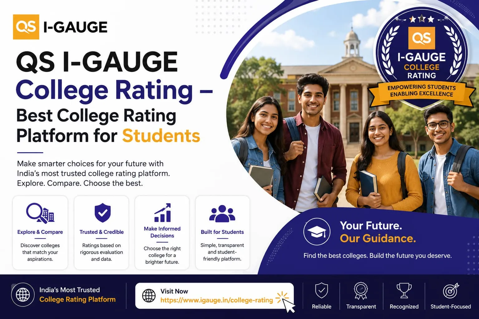 QS I-GAUGE College Rating – Best College Rating Platform for Students
