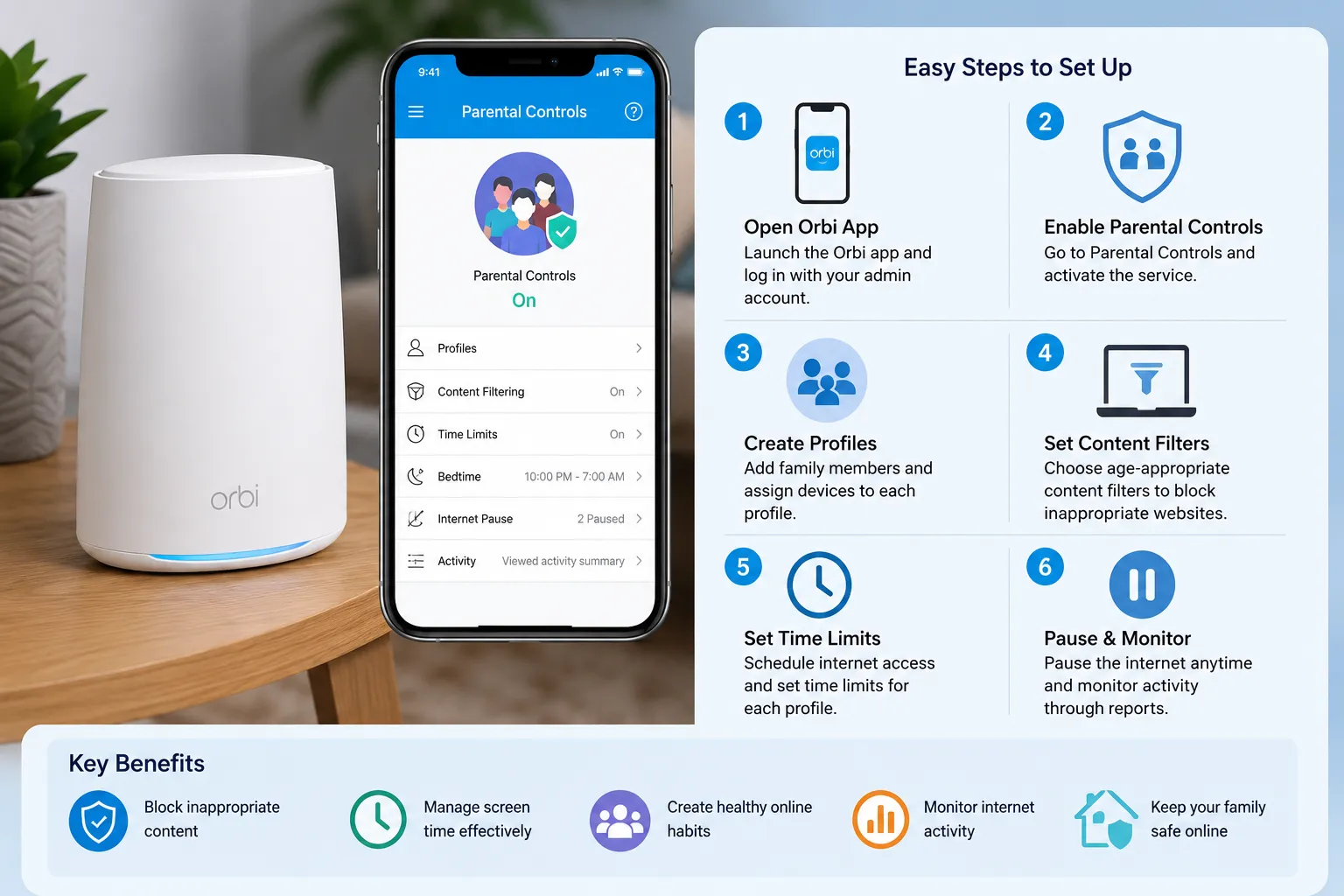 How to Set Up Netgear Orbi Parental Controls Easily?