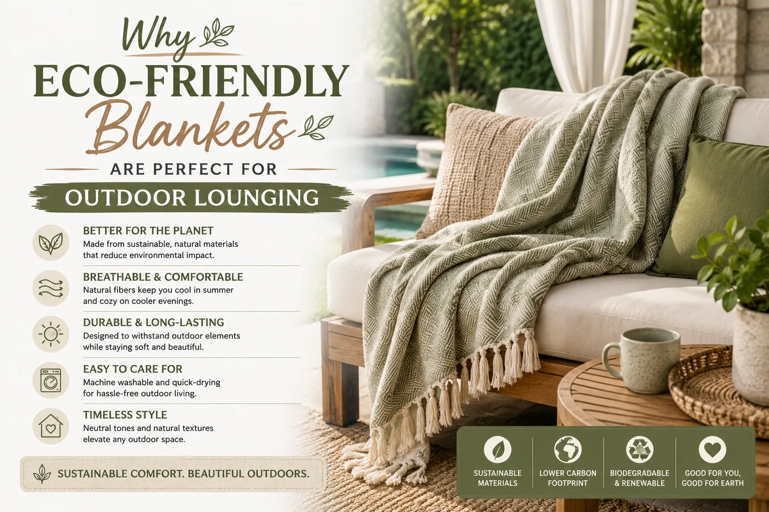 Why Eco-Friendly Blankets Are Perfect for Outdoor Lounging