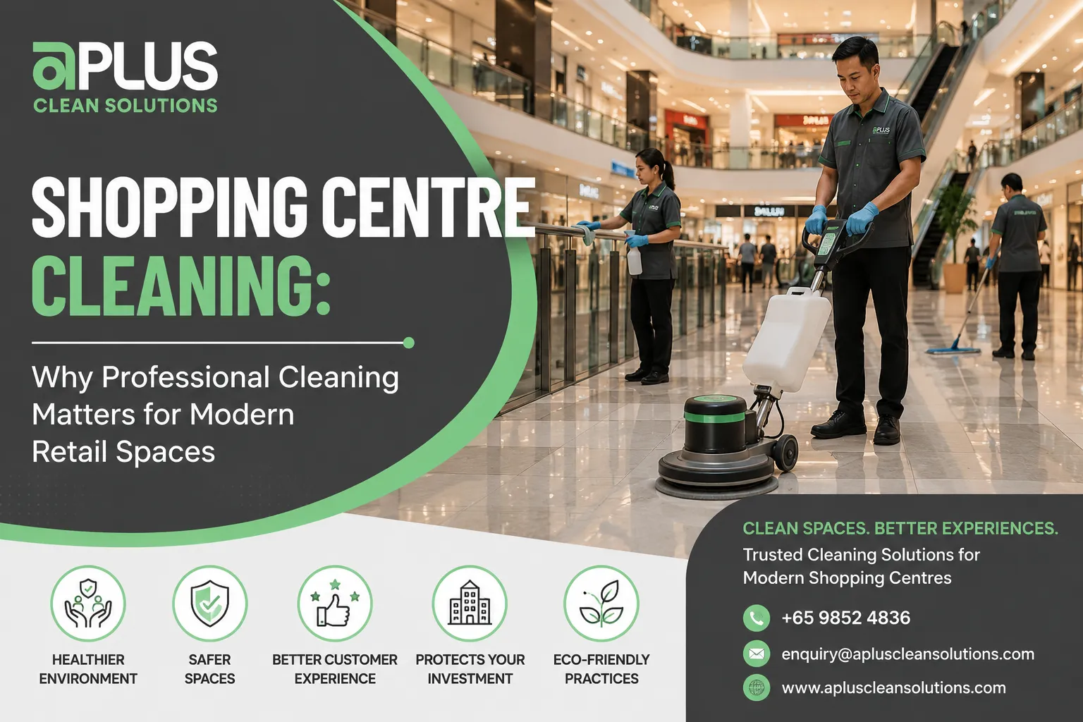Shopping Centre Cleaning: Why Professional Cleaning Matters for Modern Retail Spaces