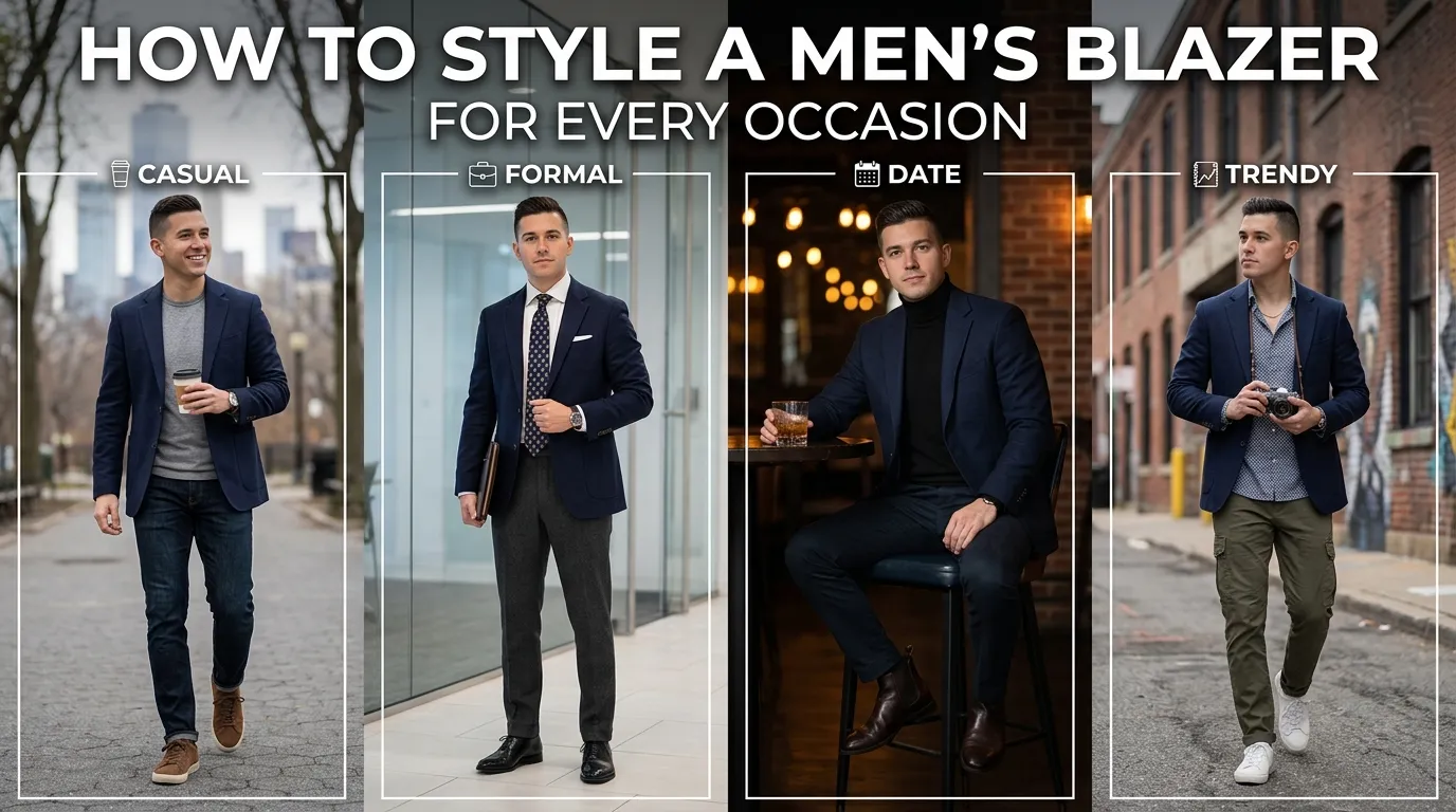How to Style a Men's Blazer for Every Occasion