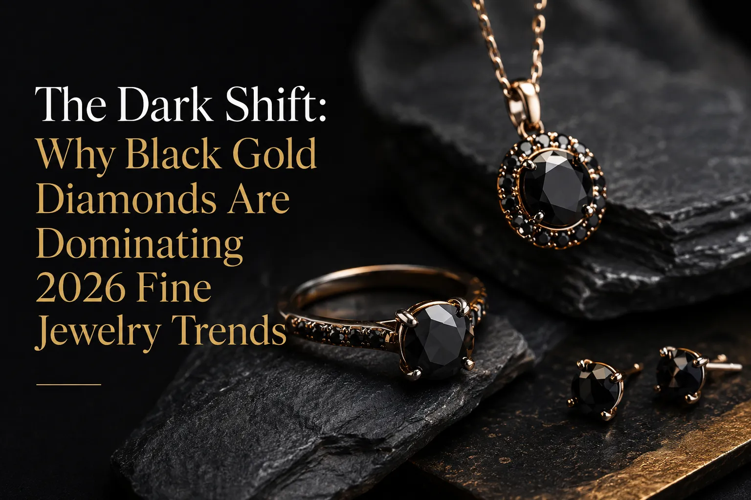 The Dark Shift: Why Black Gold Diamonds Are Dominating 2026 Fine Jewelry Trends