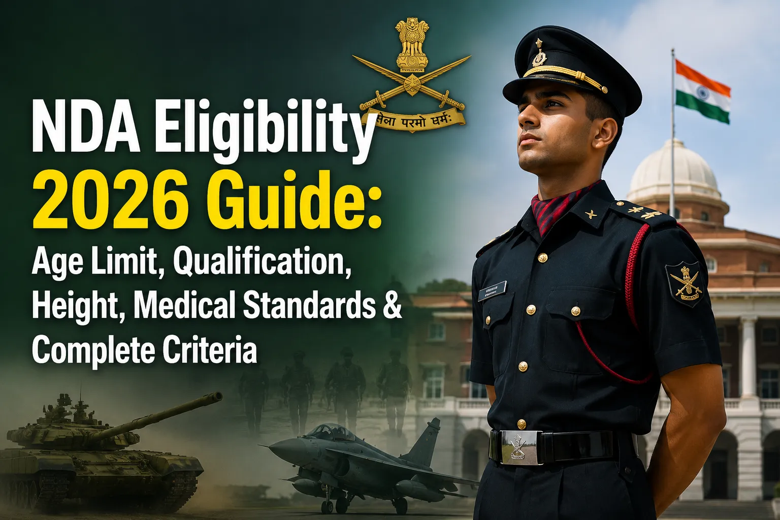 NDA Eligibility 2026 Guide: Age Limit, Qualification, Height, Medical Standards & Complete Criteria