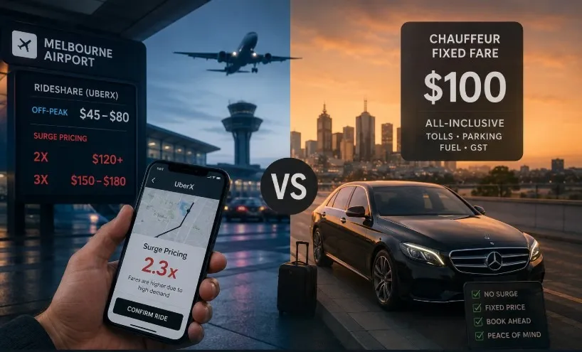 What a Melbourne Airport Ride Actually Costs You, Once Surge Pricing Gets Involved