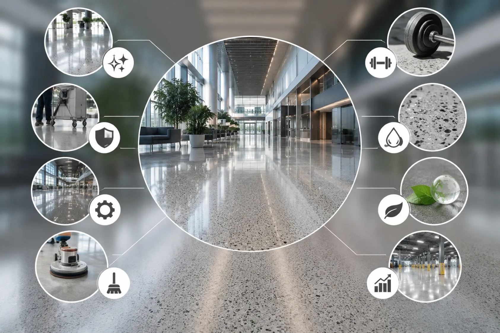 Benefits of Polished Concrete Flooring for High-Traffic Areas