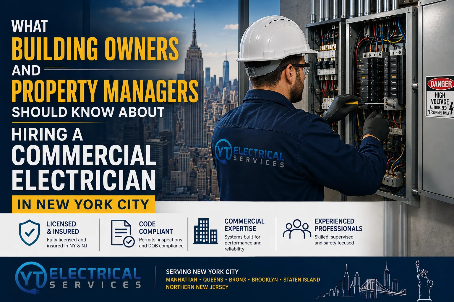 What Building Owners and Property Managers Should Know About Hiring a Commercial Electrician in New York City