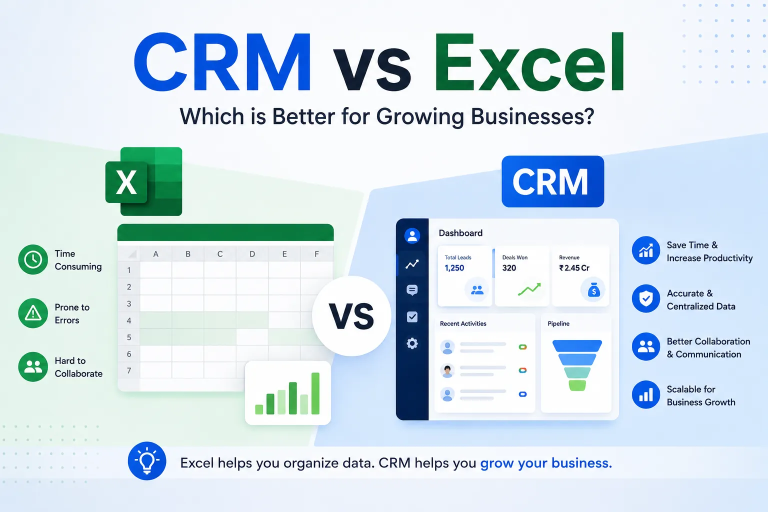 CRM vs Excel: Which Is Better for Growing Businesses?