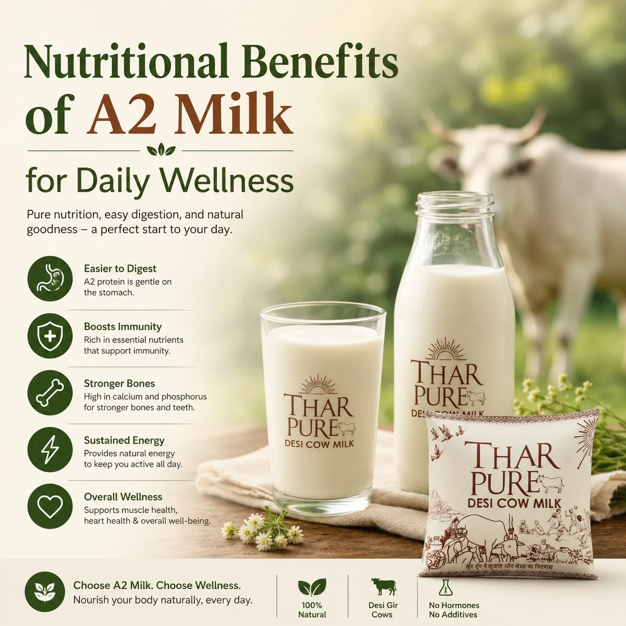 Nutritional Benefits of A2 Milk for Daily Wellness