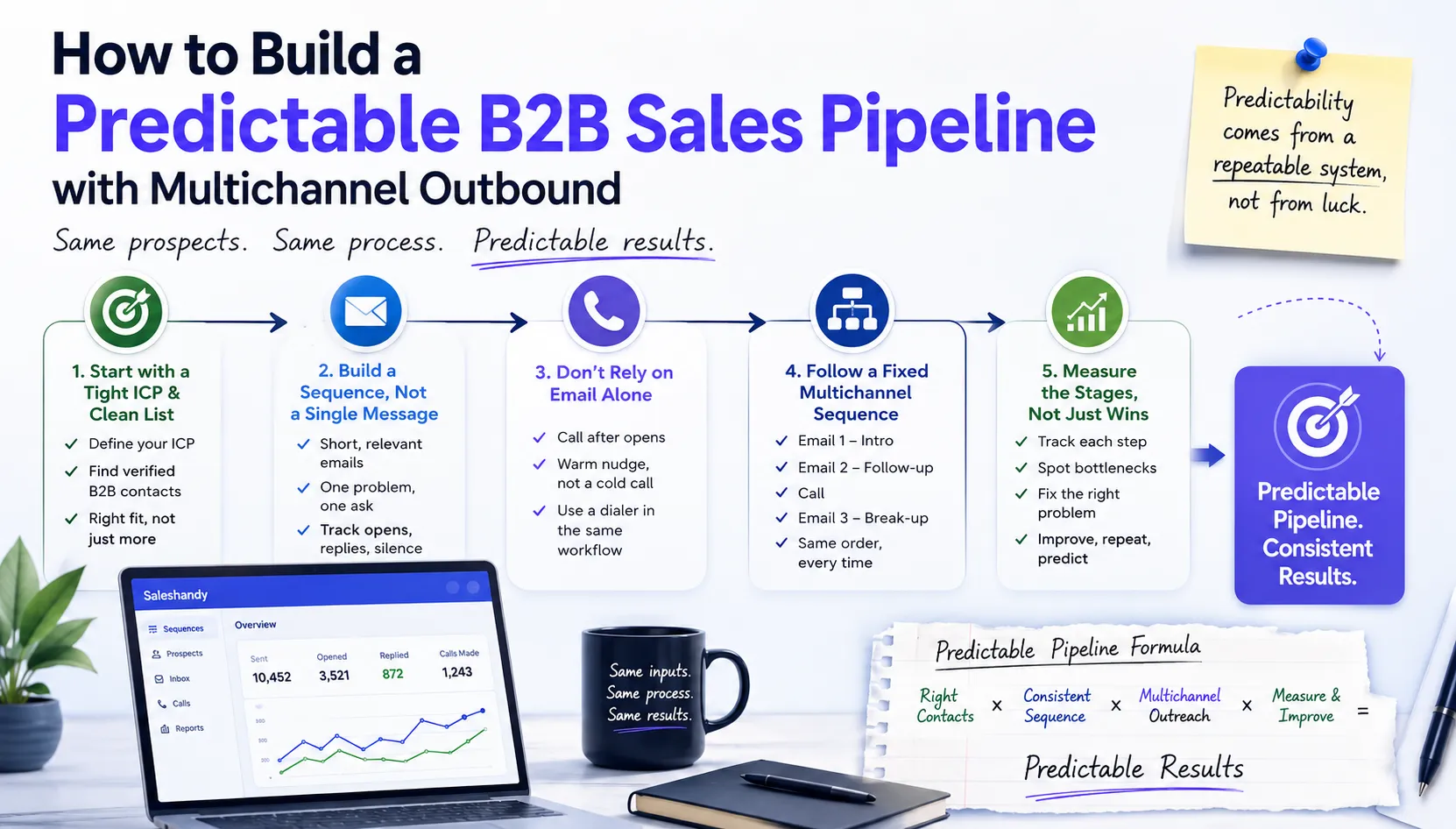 How to Build a Predictable B2B Sales Pipeline with Multichannel Outbound