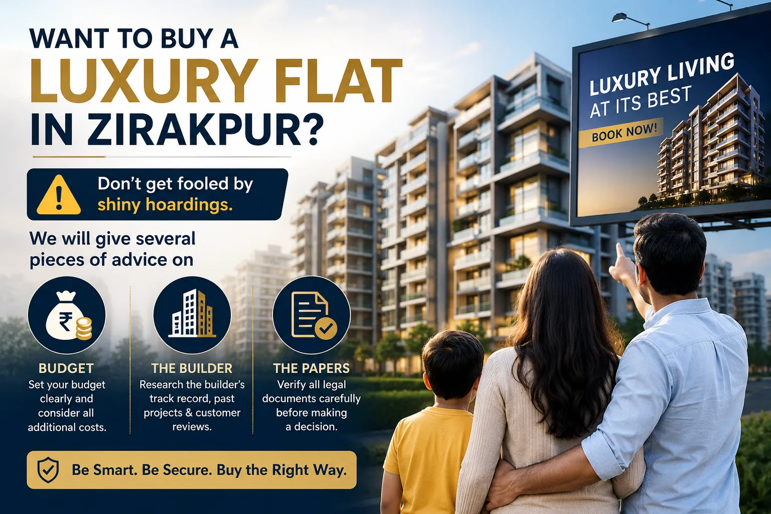 How to Choose the Perfect Luxury Flat in Zirakpur: A Complete Buyer's Guide