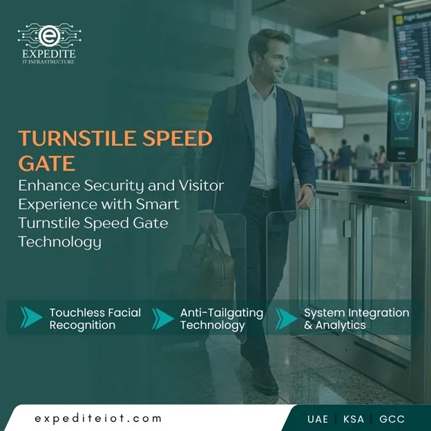Modern Turnstile Speed Gates for Office Lobbies in Bahrain