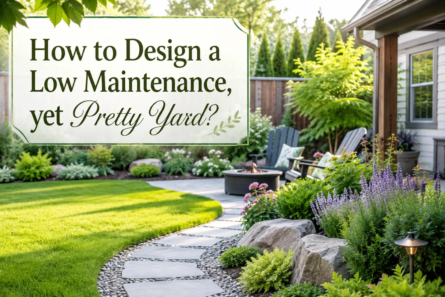 How to Design a Low Maintenance, yet Pretty Yard?