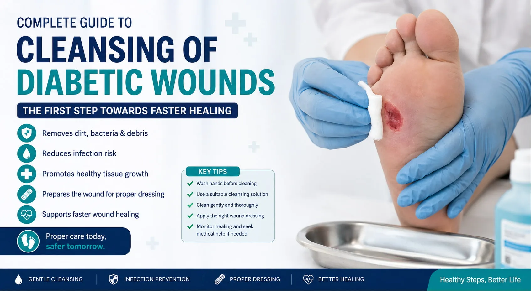 The Connection Between Wound Cleansing and Diabetic Wound Recovery