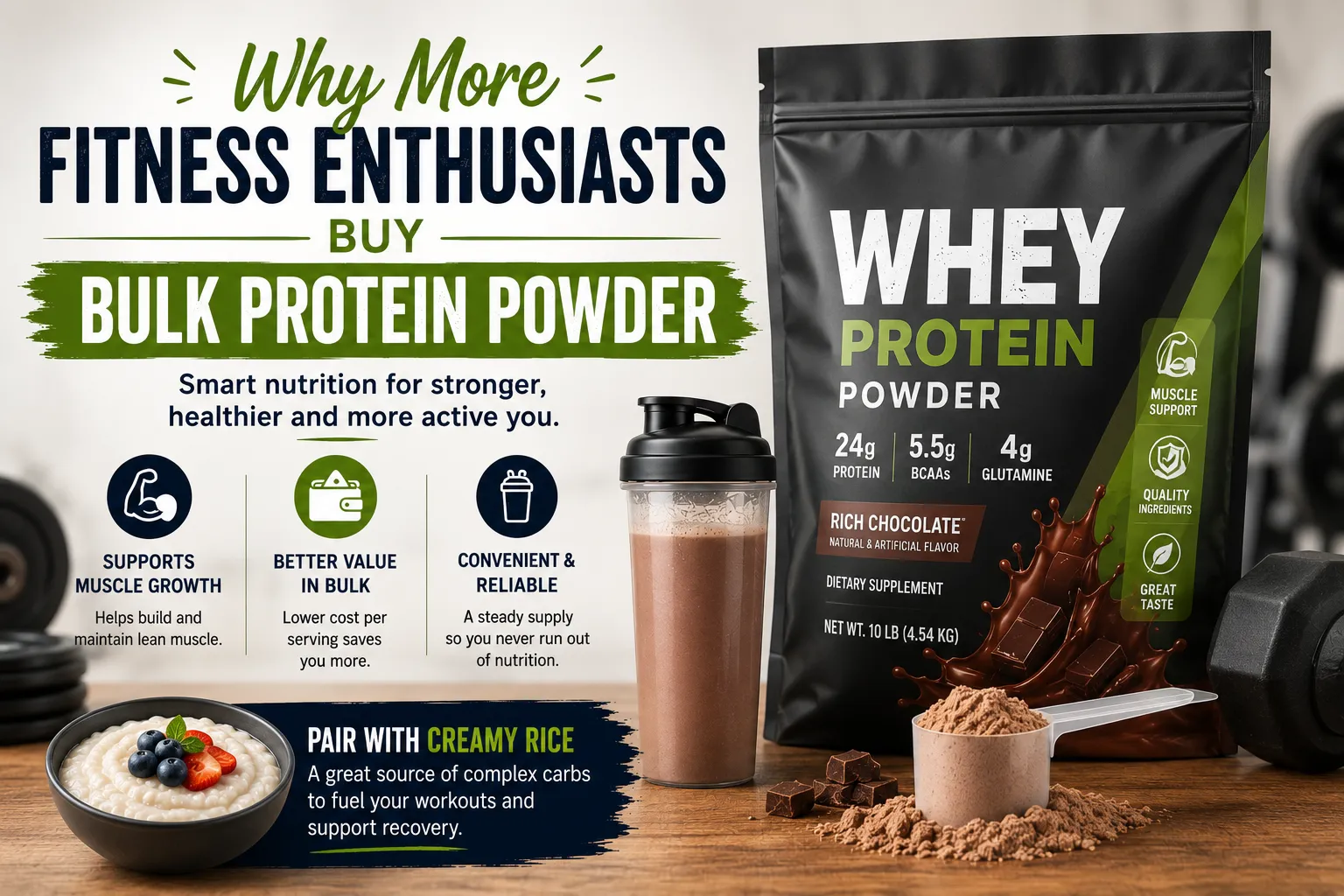 Why More Fitness Enthusiasts Buy Bulk Protein Powder