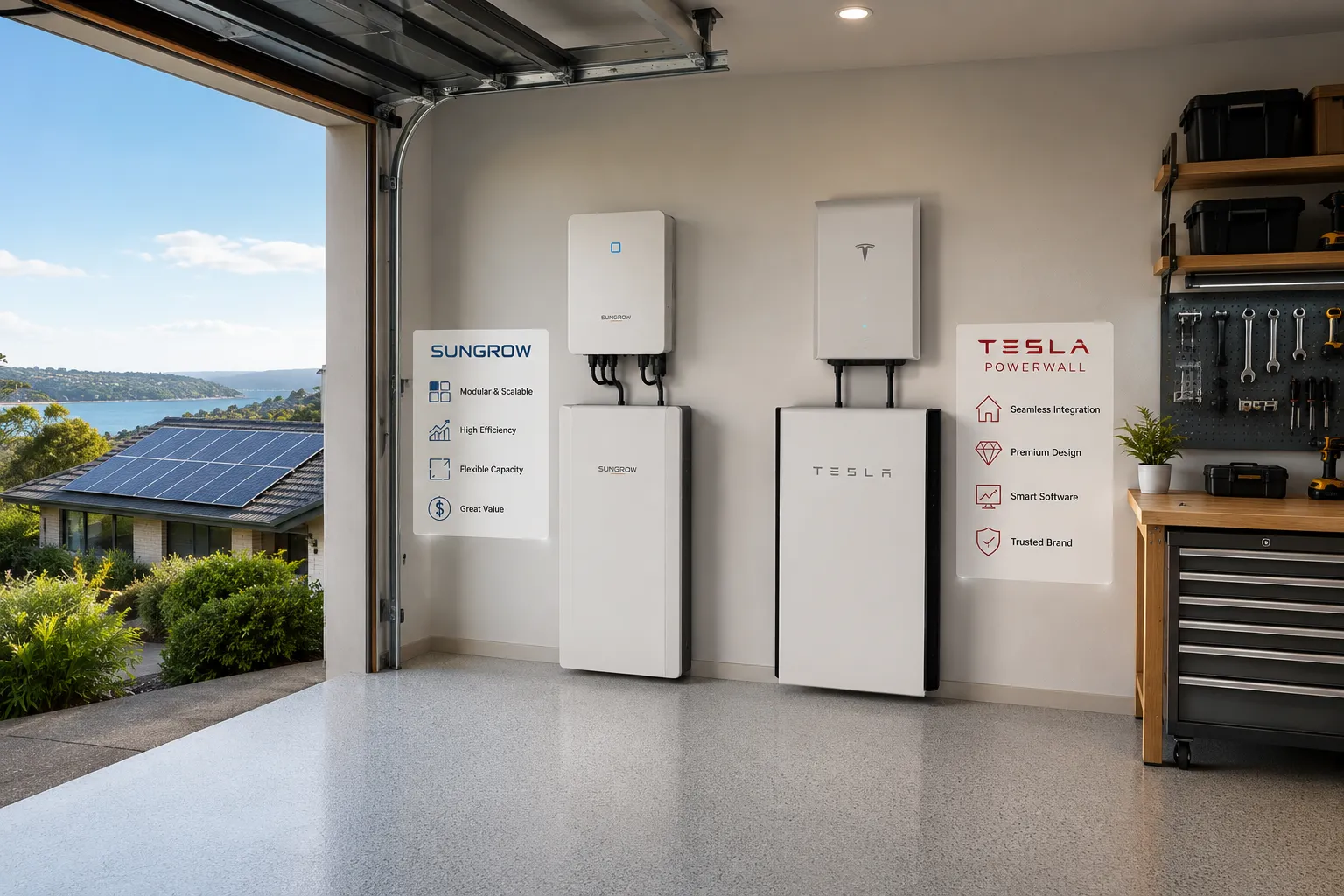 Sungrow vs Tesla Powerwall: Which Solar Battery Suits Central Coast Homes in 2026?