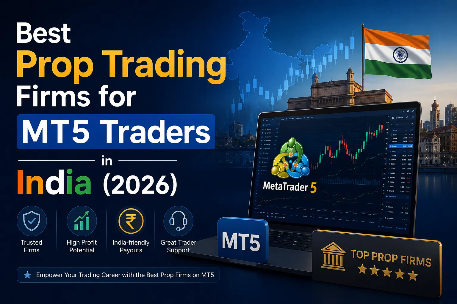 Best Prop Trading Firms for MT5 Traders in India (2026)