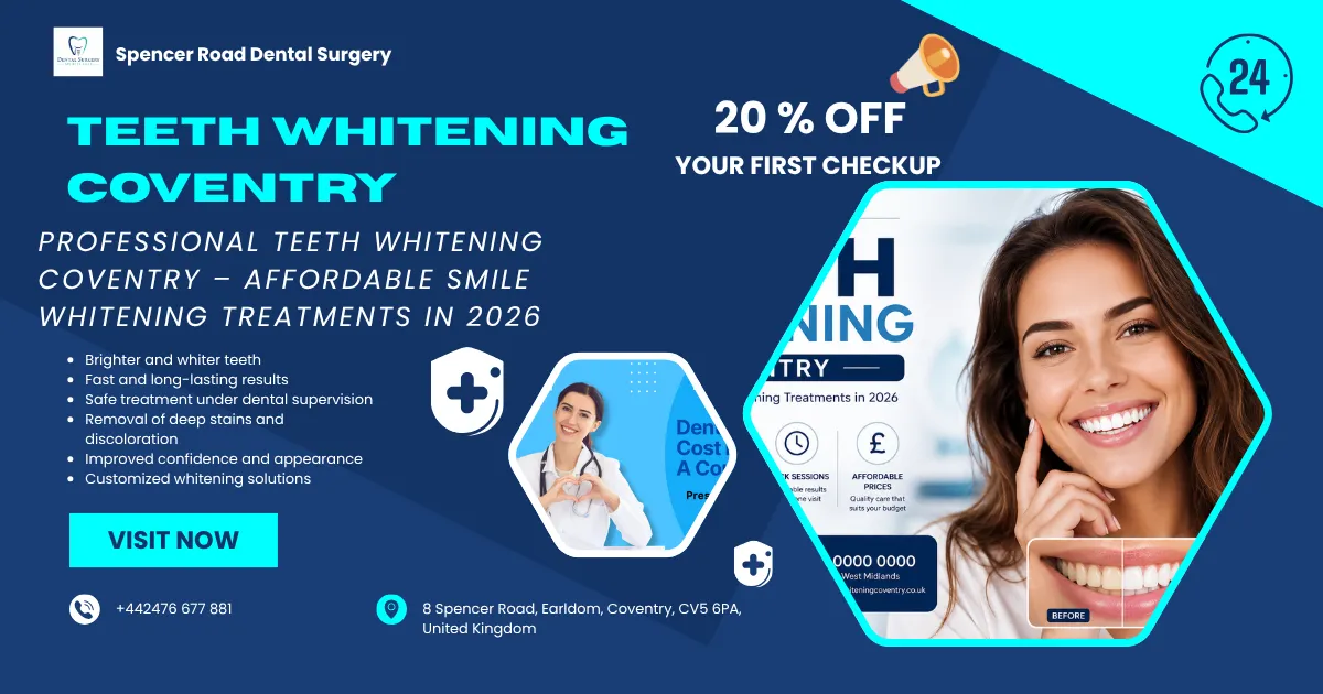 Teeth Whitening in Coventry: Costs, Options, Results, and the Best Way to Brighten Your Smile