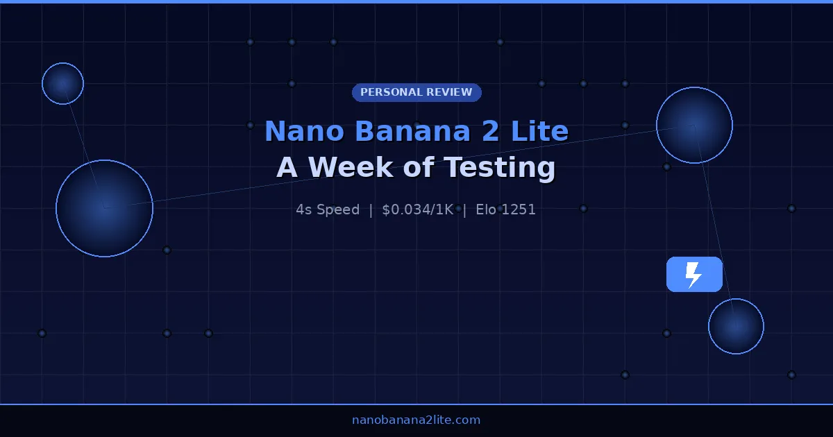 I Tested Nano Banana 2 Lite for a Week — Here's What Surprised Me