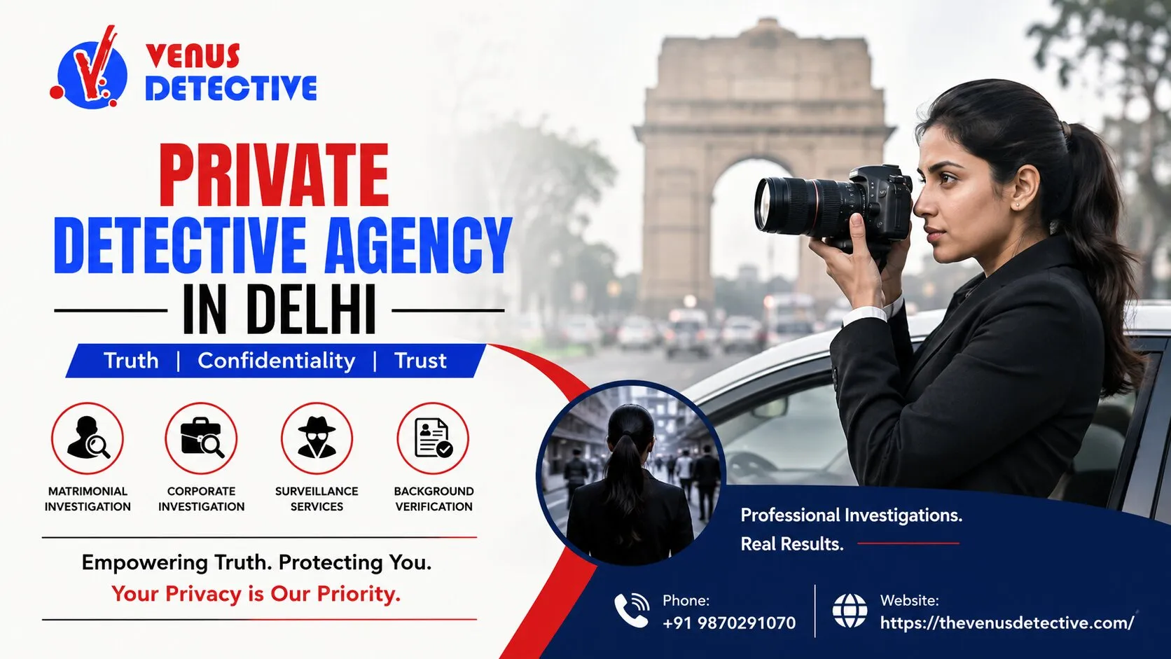 Private Detective Agency in Delhi | Trusted Investigation Services | Venus Detective Agency