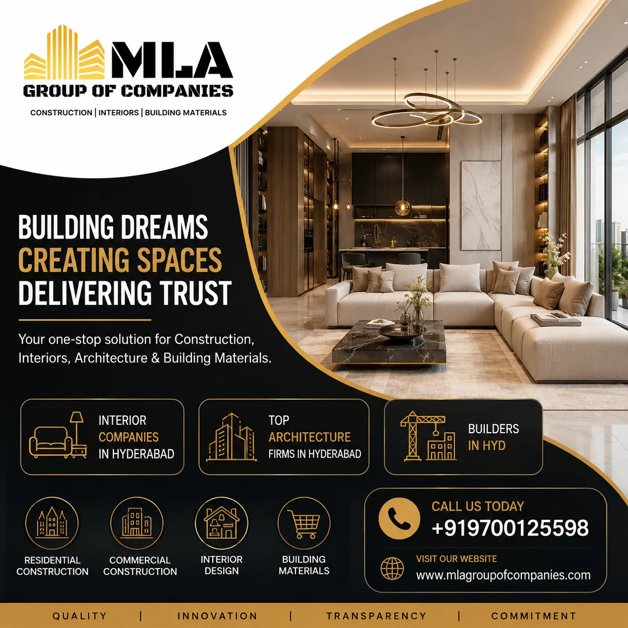 Interior Companies in Hyderabad | Top Architecture Firms in Hyderabad | Builders in Hyd