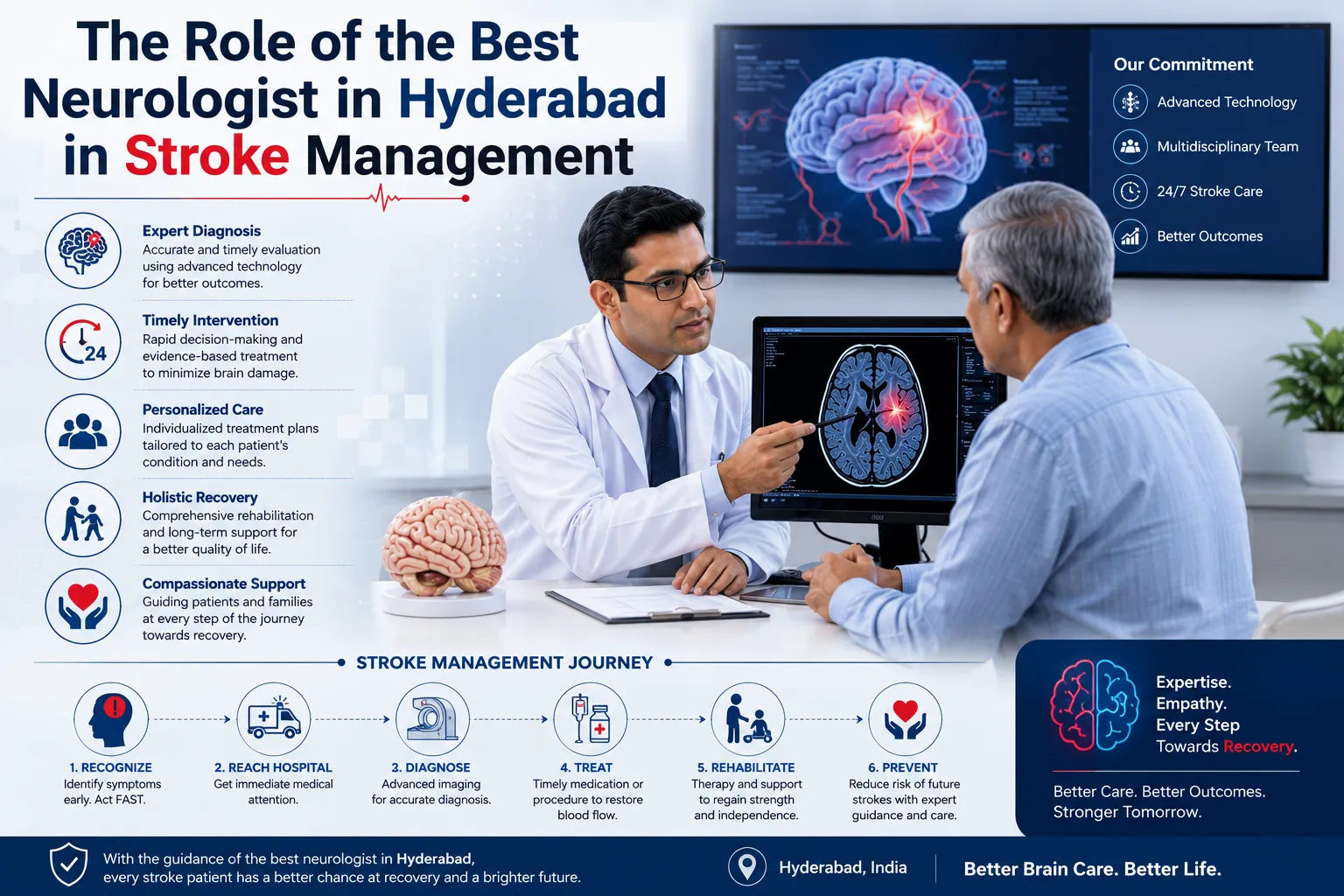 The Role of the Best Neurologist in Hyderabad in Stroke Management
