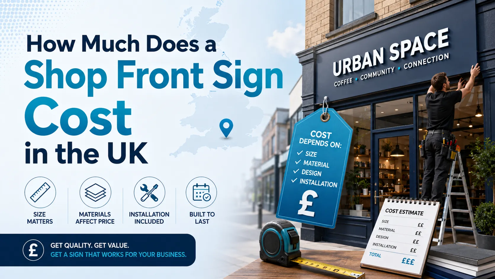 How Much Does a Shop Front Sign Cost in the UK