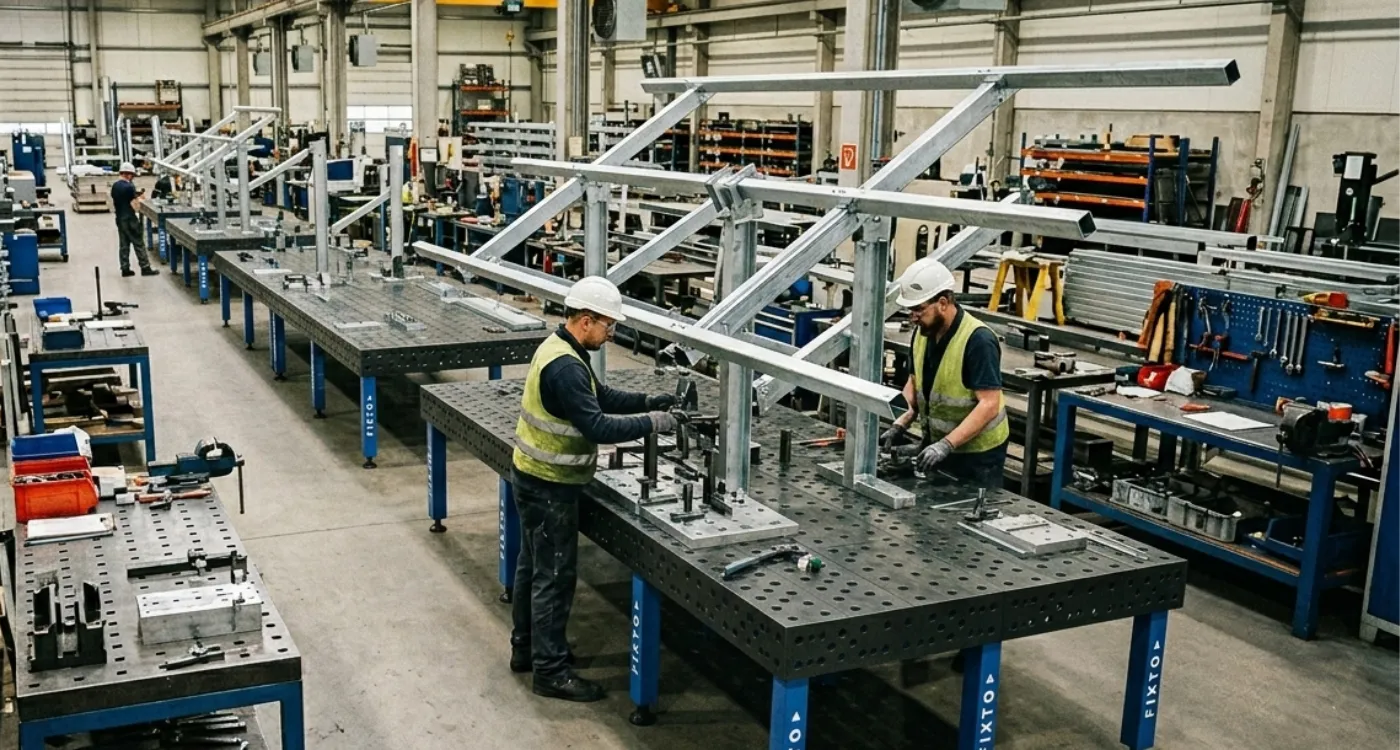 Scaling Solar Tracking Frame Production: How Modular Tables Outperform Fixed Assembly Jigs