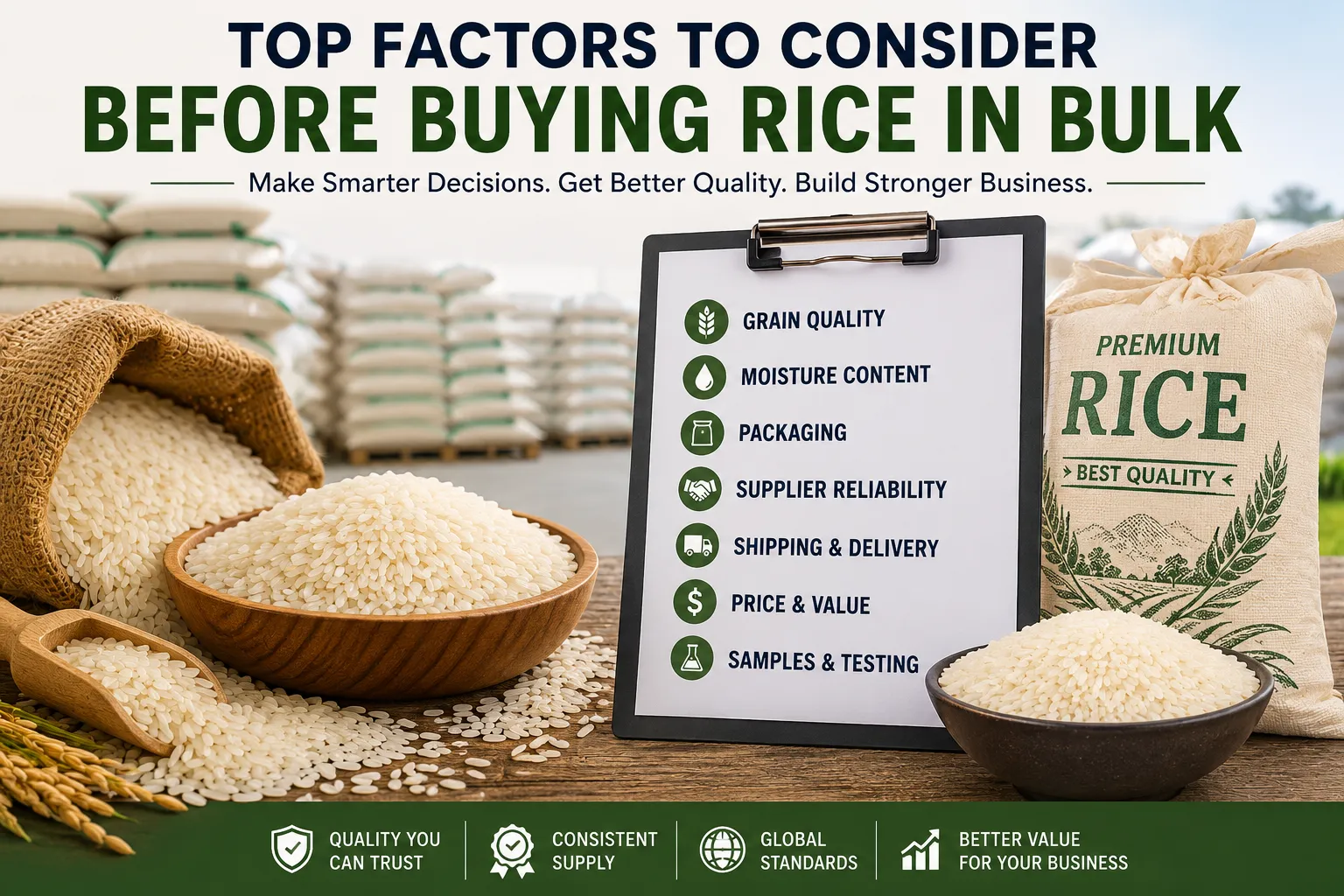 Top Factors to Consider Before Buying Rice in Bulk