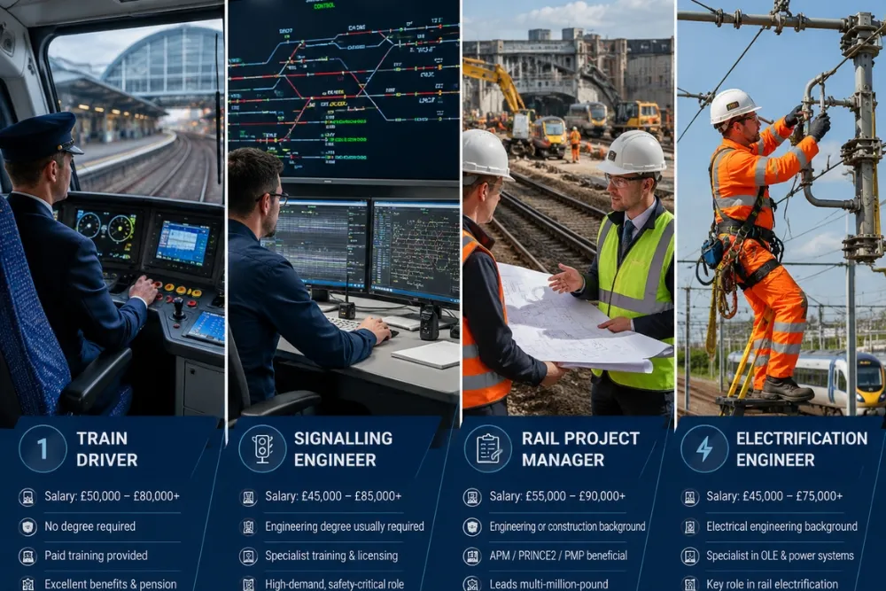 Highest-paying railway careers