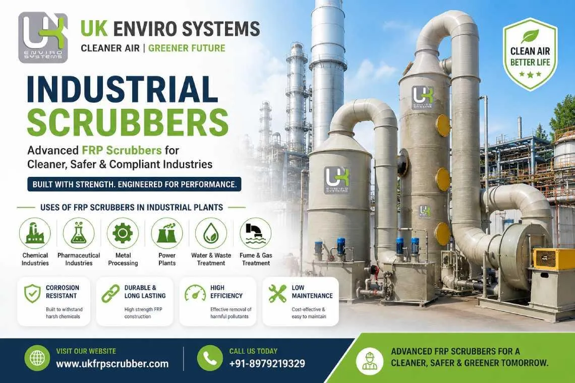 How Industrial Scrubbers Help Reduce Harmful Gas Emissions