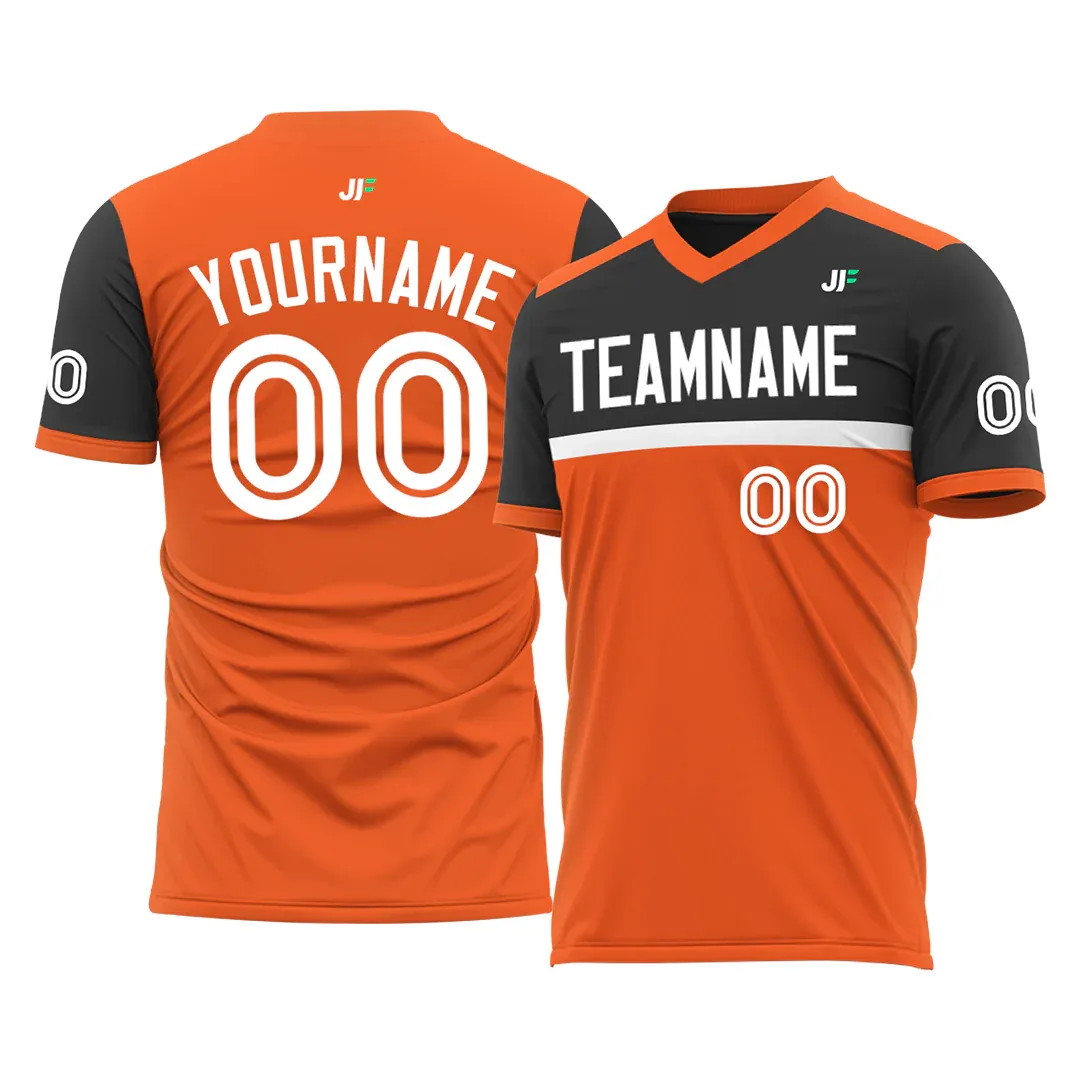 Energize Your Team Identity with a Vibrant Orange Soccer Jersey