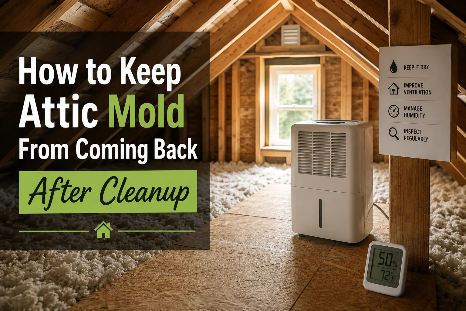How to Keep Attic Mold From Coming Back After Cleanup