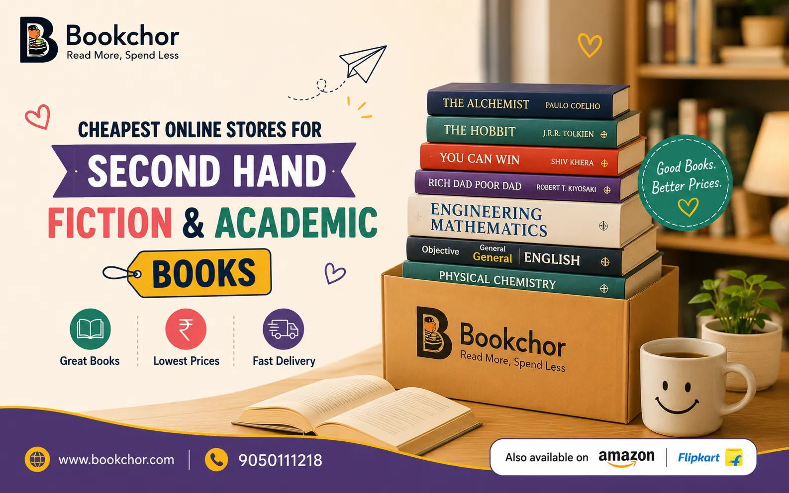 Cheapest Online Stores For Second Hand Fiction And Academic Books