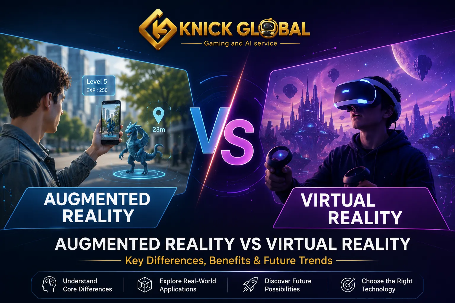 Augmented Reality vs Virtual Reality: Key Differences, Benefits & Future Trends
