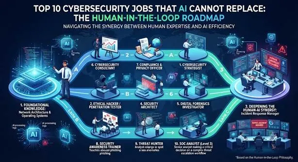 Top 10 Cybersecurity Jobs That AI Cannot Replace: The Human-in-the-Loop Roadmap