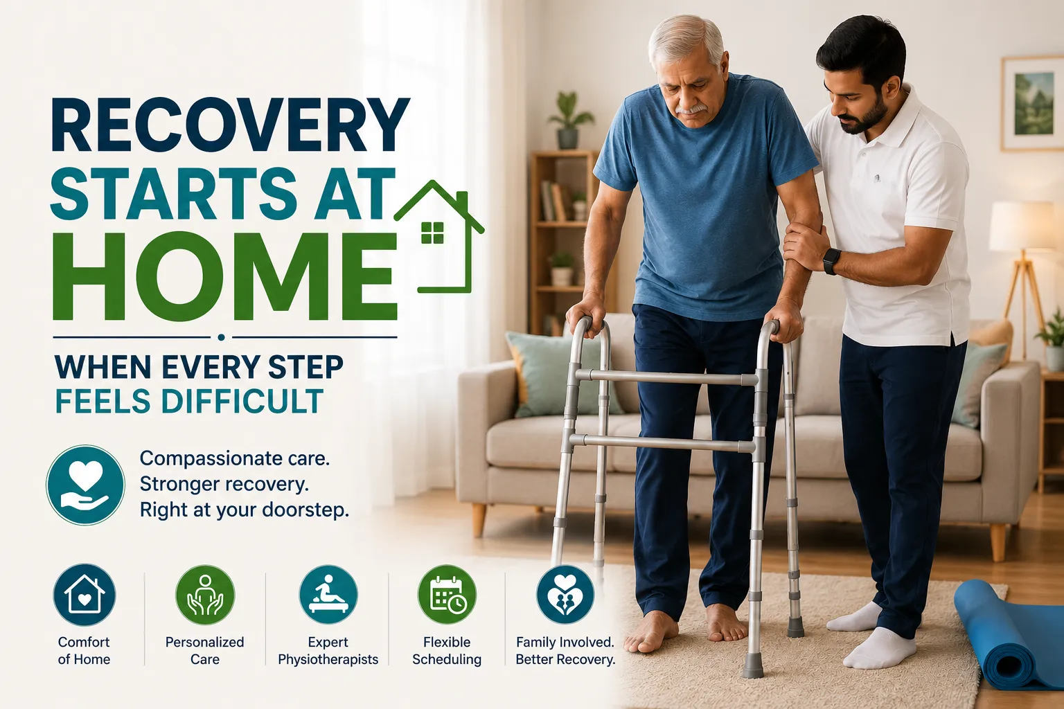 How Physiotherapy at Home in Delhi Helps You Recover Without Leaving Home