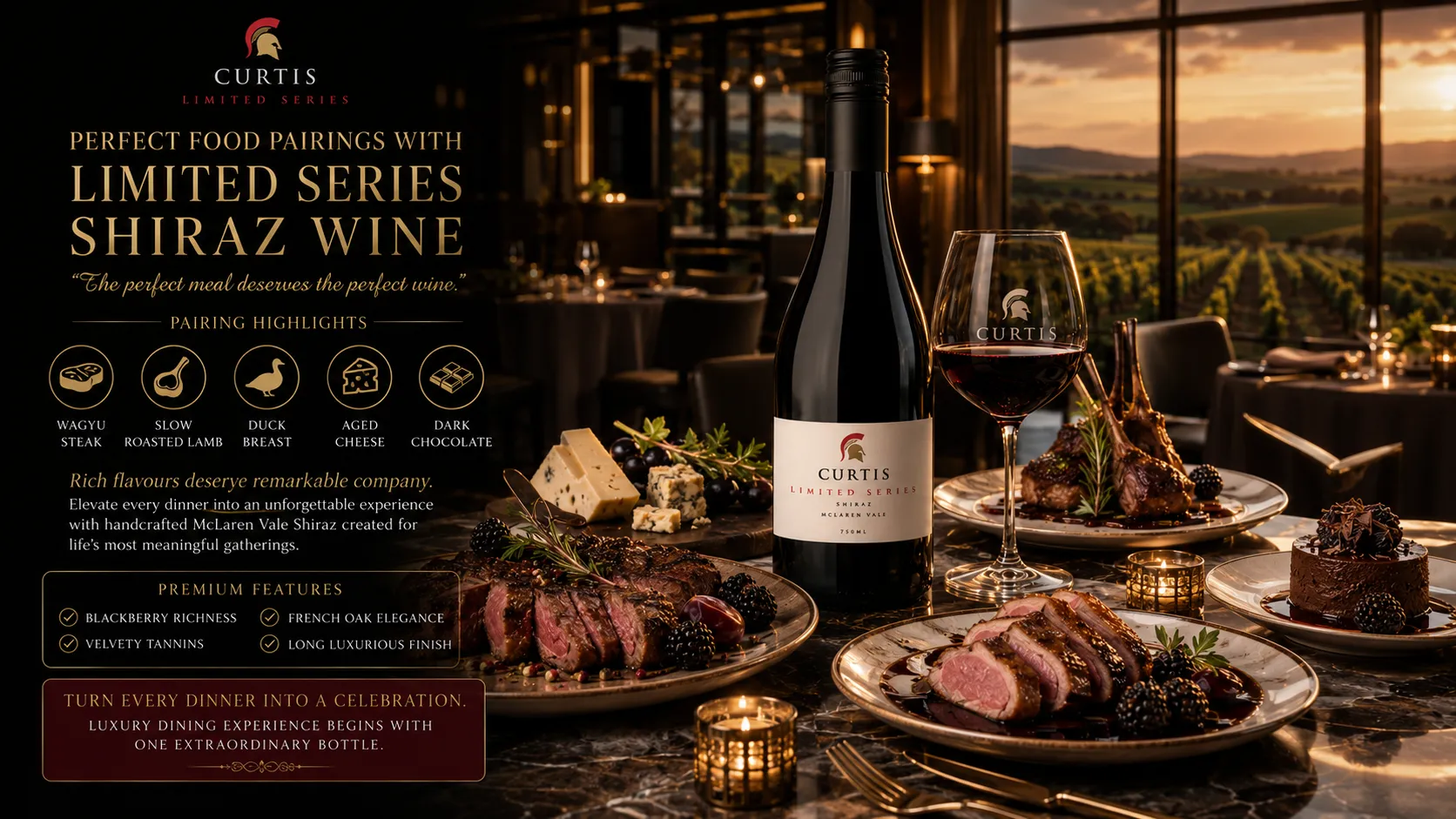 Best Food Pairings with Limited Series Shiraz Wine for Every Special Occasion