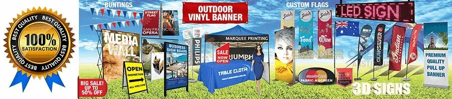 Professional Event Branding with Backdrop, Corflute Signs, and Table Cloth Solutions